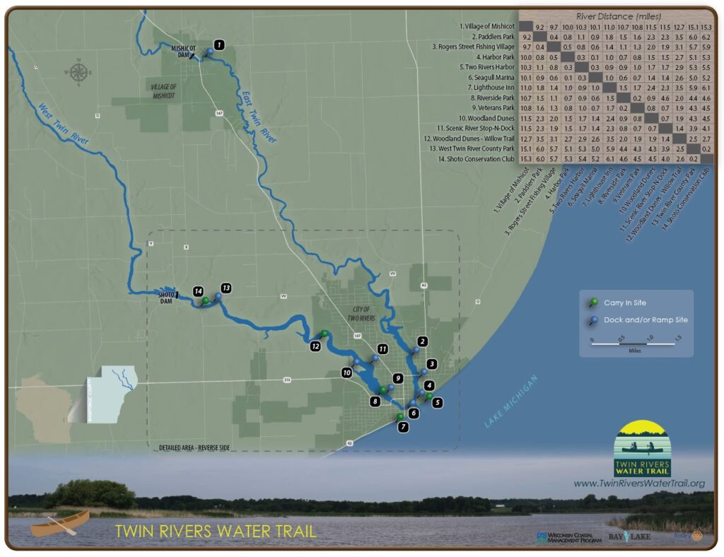 Twin Rivers Water Trail, Manitowoc County