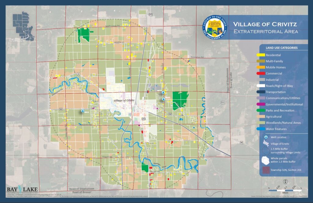 Village of Crivitz, Marinette County, Extraterritorial Area