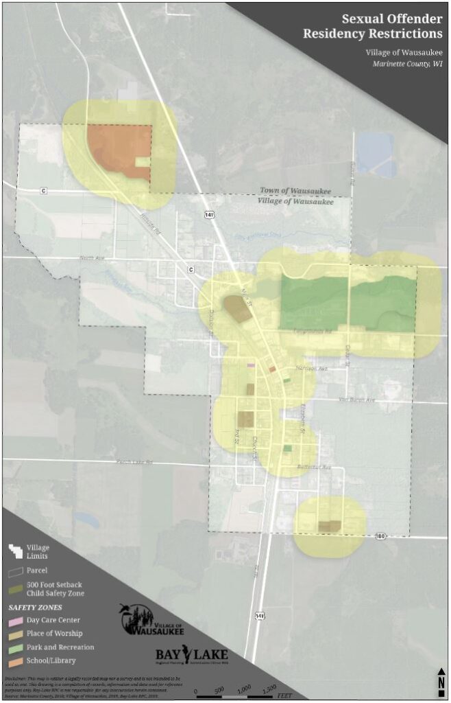 Village of Wausaukee, Marinette County, Offender Restrictions